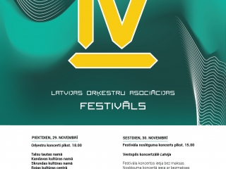 Latvijas orķestru asociācija aicina uz IV festivāla koncertu!