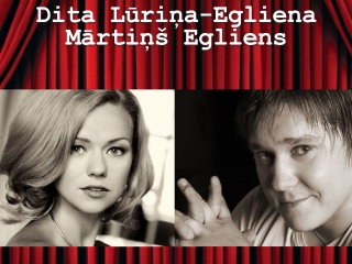 Tikšanās ar Nacionālā teātra dziedošajiem aktieriem Ditu Lūriņu-Eglienu un Mārtiņu Eglienu