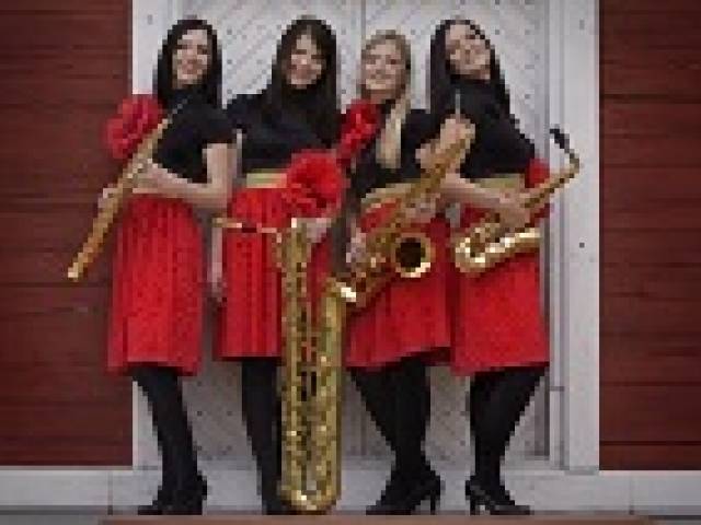 Dāmu saksofonu kvartets aicina uz koncertu