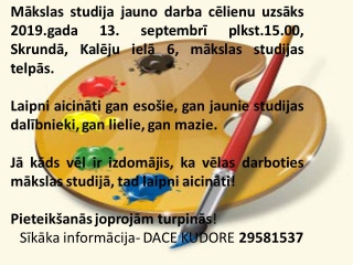Mākslas studija sāk jauno darba cēlienu