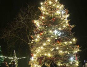 Ziemassvētku egles iemirdzēšanās pasākums