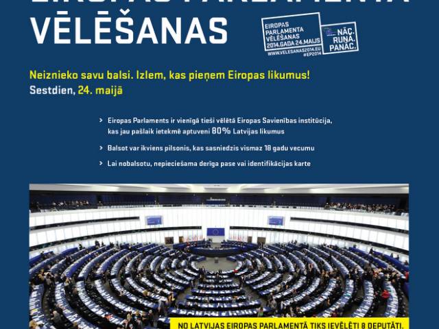 Eiropas Parlamenta vēlēšanas tuvojas