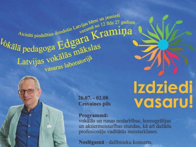 ”Izdziedi vasaru” Edgara Kramiņa vadībā!