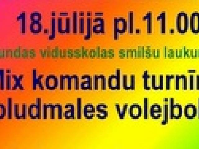 Jaukto komandu turnīrs pludmales volejbolā