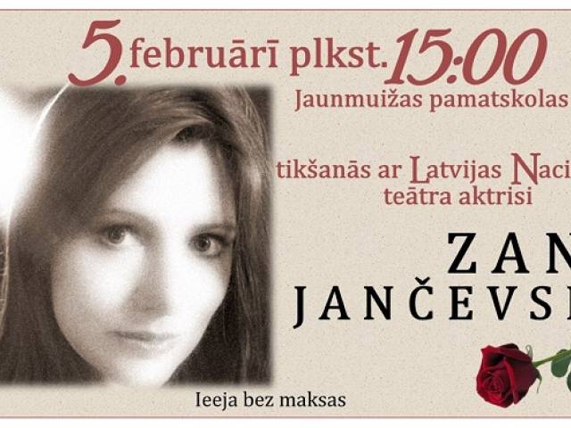 Tikšanās ar aktrisi Zani Jančevsku