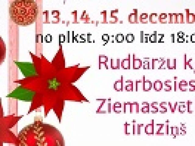 Ziemassvētku tirdziņš Rudbāržu kultūras namā