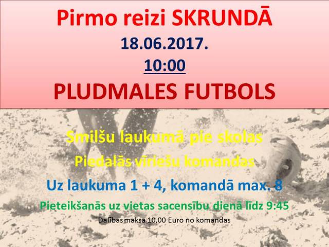 Pirmo reizi Skrundā - pludmales futbola sacensības