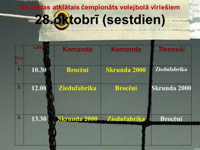 Norisināsies ikgadējais čempionāts volejbolā