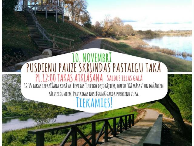 10. novembrī aicinām uz Skrundas pastaigu takas atklāšanu!