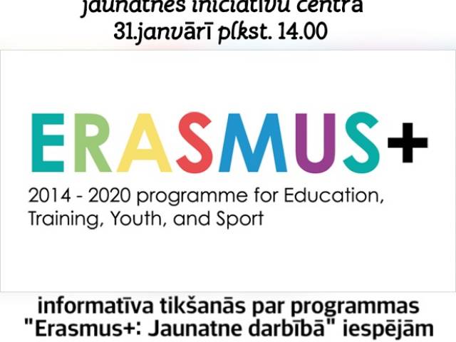 Iepazīstinās ar programmu “Erasmus+: Jaunatne darbībā”