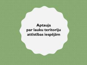 Aptauja par lauku teritoriju attīstības iespējām