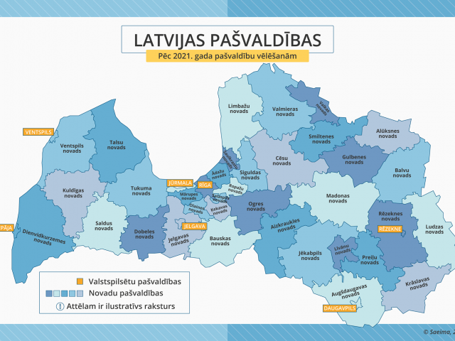 Saeima pieņem administratīvi teritoriālo reformu