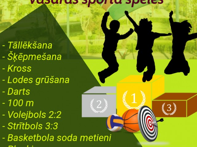 1. augustā notiks Skrundas novada 11. atklātās vasaras sporta spēles