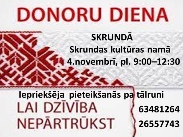 Donoru diena Skrundā