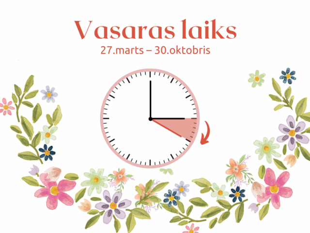 Latvijā pāreja uz vasaras laiku notiks šā gada 27. martā plkst. 03:00