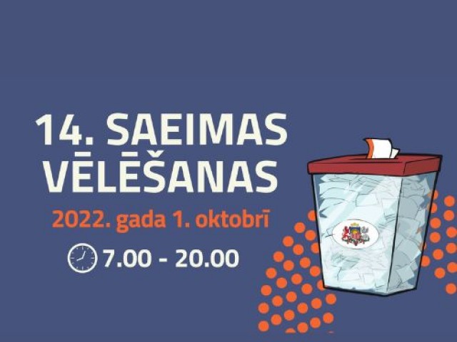 Saeimas vēlēšanas – 1. oktobrī