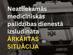 Neatliekamās medicīniskās palīdzības dienests (NMPD) no trešdienas, 28. decembra, pāriet uz darbu ārkārtas situācijas režīmā.