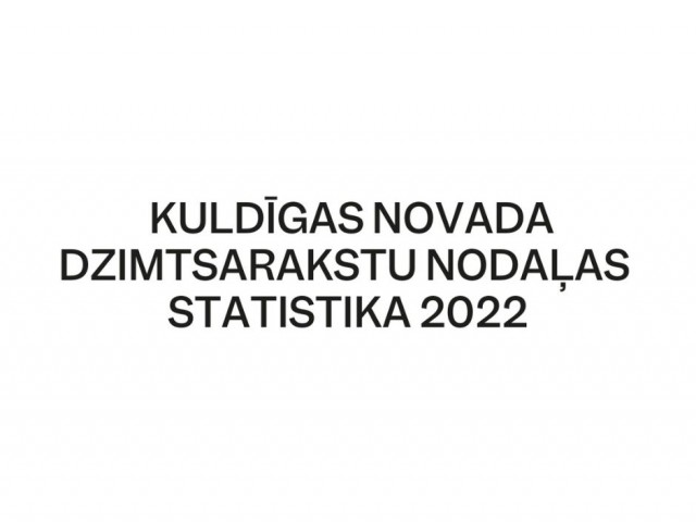 Kuldīgas novadā pieaudzis noslēgto laulību skaits