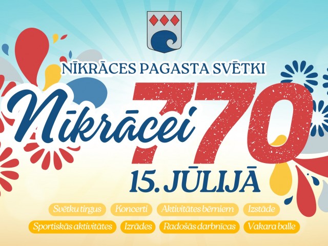 15. jūlijā Nīkrāces pagasts svinēs savu 770. jubileju