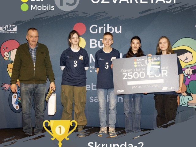 Noslēdzies mācību projekts “Gribu būt mobils” un noskaidroti čempioni
