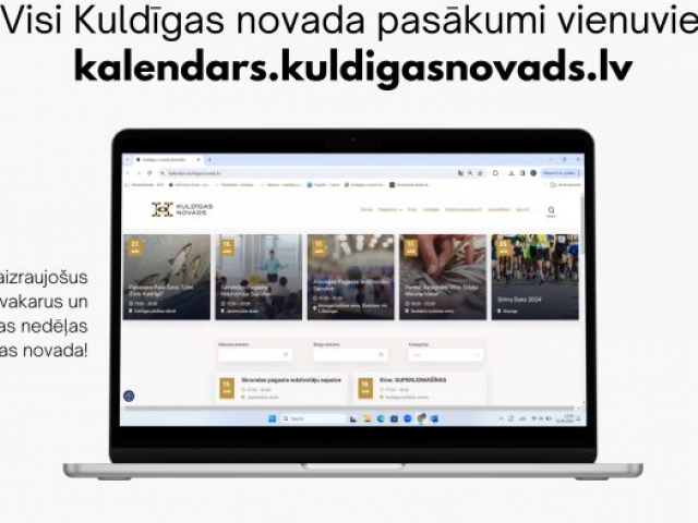 Visi Kuldīgas novada pasākumi vienuviet