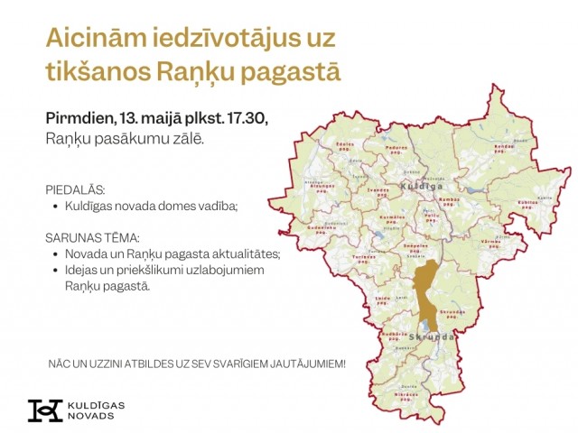 Aicinām Raņķu pagasta iedzīvotājus uz sapulci