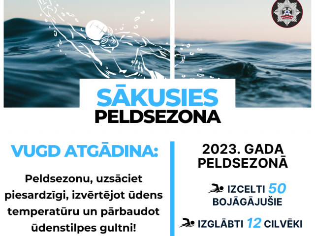 Aizvadītajā peldsezonā no ūdenstilpēm izcelti 50 bojāgājušie