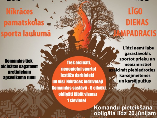 Aicina uz Līgo dienas jampadraci Nīkrācē