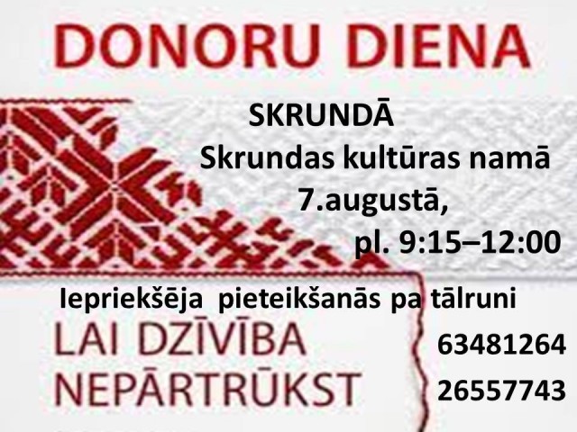 Donoru diena Skrundā
