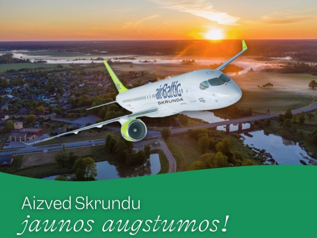 Balso par Skrundu un nosauc airBaltic lidmašīnu tās vārdā!