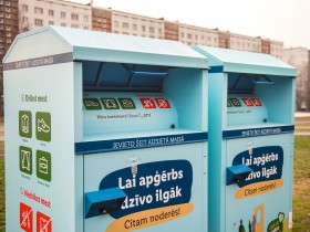  Periodiski notiek izmaiņas tekstila šķirošanas punktu izvietojumā
