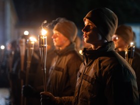 Pulkveža Oskara Kalpaka profesionālās vidusskolas 1. kursa iesvētības