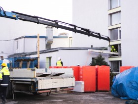 Skrundas pamatskolas ēkas atjaunošanas darbi rit pilnā sparā