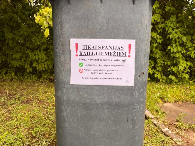 Skrundā un Raņķos pieejami konteineri Spānijas kailgliemežu nodošanai