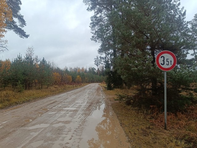 Raņķu pagasta Nīcenieku ceļā noteikts 3,5 t masas ierobežojums