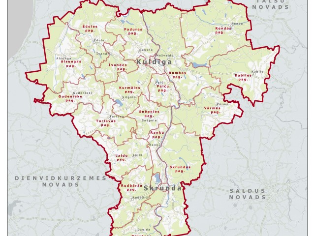 Publiskajai apspriešanai nodots Kuldīgas novada teritorijas plānojuma projekts